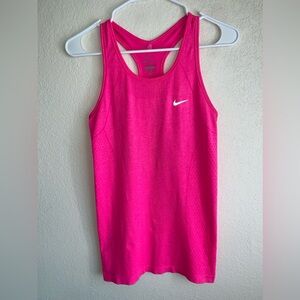 Nike Dri-Fit Racerback Tank Top Bright Pink Size XS